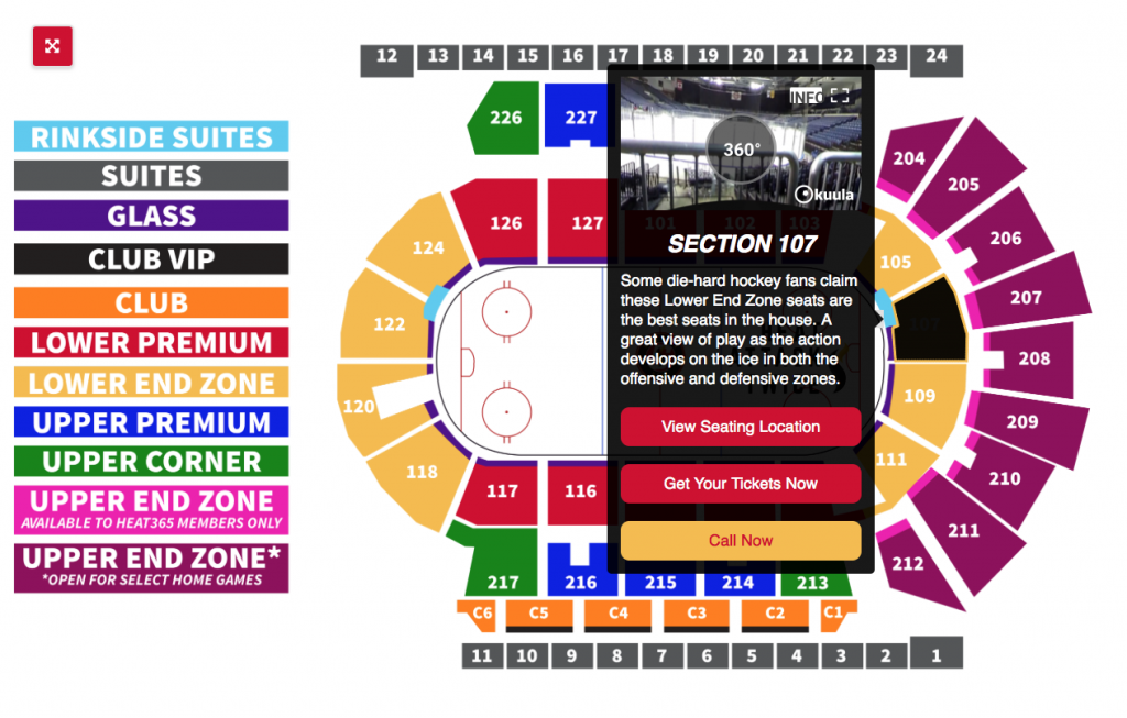 Stockton Thunder Arena Seating Chart