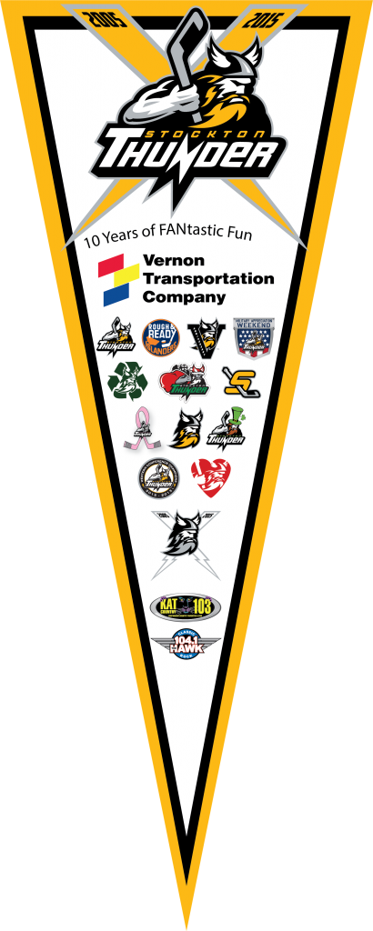 Thunder 10th Anniversary Pennant (Designed 2015)